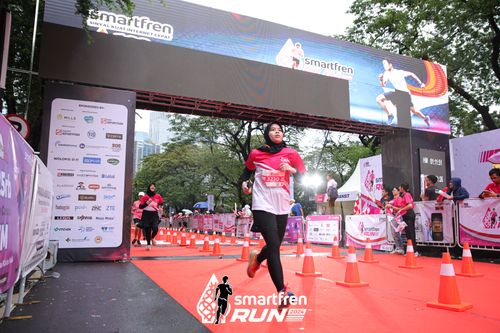 Race photo from Smartfren Run 2024