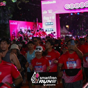 Race photo from SMARTFREN RUN 2026