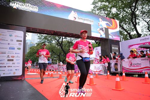 Race photo from Smartfren Run 2024