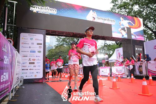 Race photo from Smartfren Run 2024