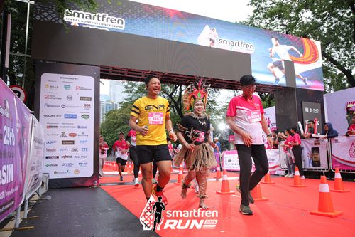 Race photo from Smartfren Run 2024