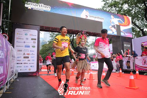 Race photo from Smartfren Run 2024