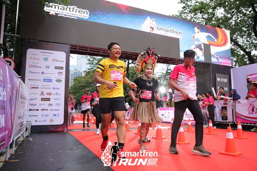 Race photo from Smartfren Run 2024