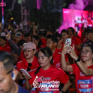 Race photo from SMARTFREN RUN 2026