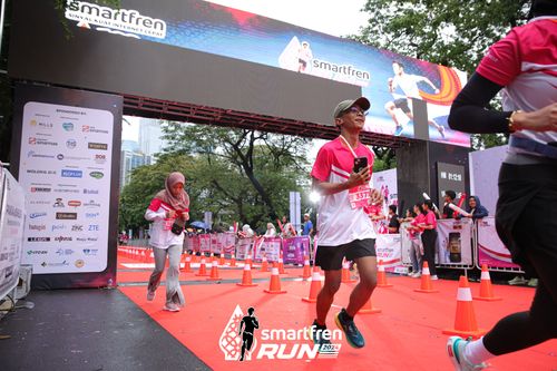 Race photo from Smartfren Run 2024