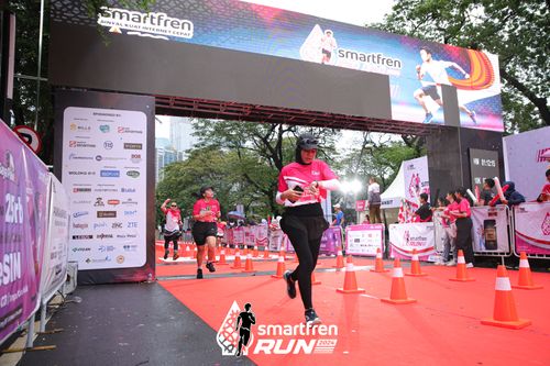 Race photo from Smartfren Run 2024