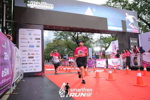 Race photo from Smartfren Run 2024