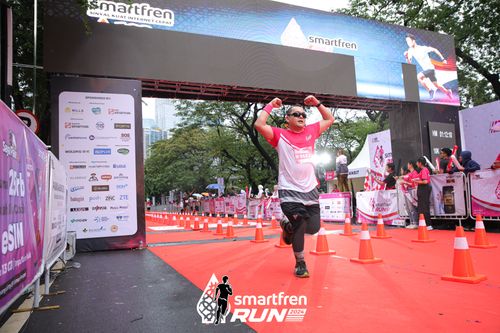 Race photo from Smartfren Run 2024