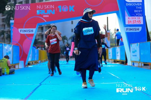 Race photo from Nu Skin Run 10K