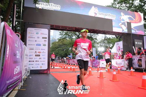 Race photo from Smartfren Run 2024
