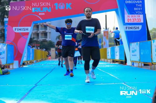 Race photo from Nu Skin Run 10K