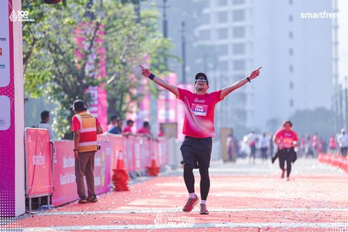 Race photo from Smartfren Run 2025 