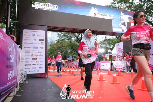 Race photo from Smartfren Run 2024