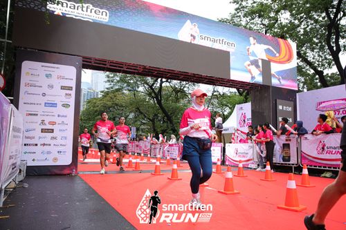 Race photo from Smartfren Run 2024