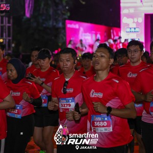 Race photo from SMARTFREN RUN 2026