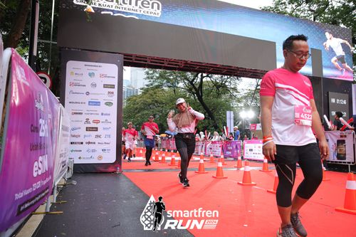 Race photo from Smartfren Run 2024