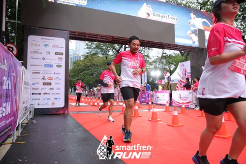 Race photo from Smartfren Run 2024