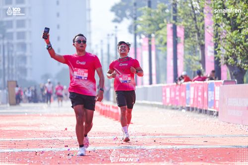Race photo from Smartfren Run 2025 