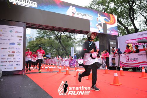 Race photo from Smartfren Run 2024