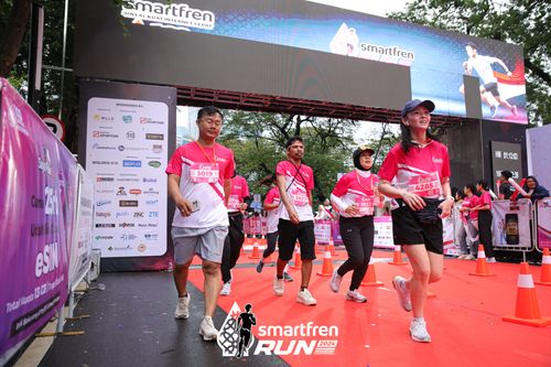 Race photo from Smartfren Run 2024