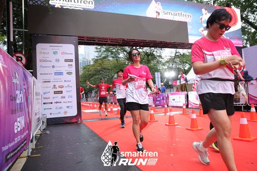 Race photo from Smartfren Run 2024