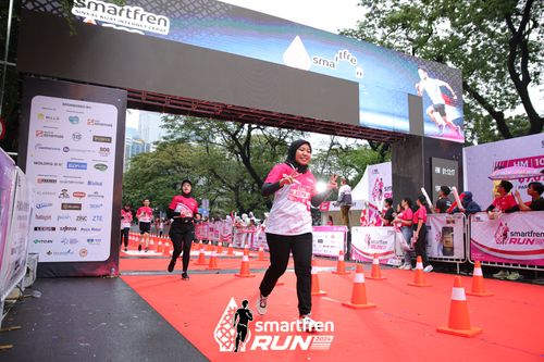 Race photo from Smartfren Run 2024