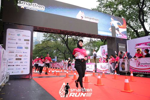 Race photo from Smartfren Run 2024