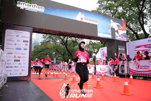 Race photo from Smartfren Run 2024