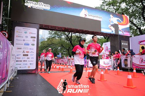 Race photo from Smartfren Run 2024