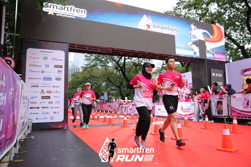Race photo from Smartfren Run 2024