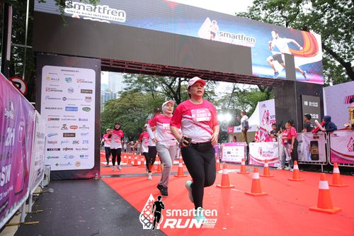 Race photo from Smartfren Run 2024