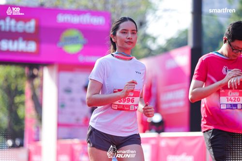 Race photo from Smartfren Run 2025 
