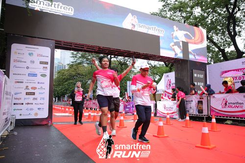 Race photo from Smartfren Run 2024