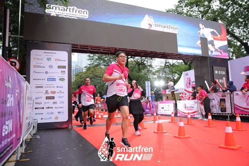 Race photo from Smartfren Run 2024