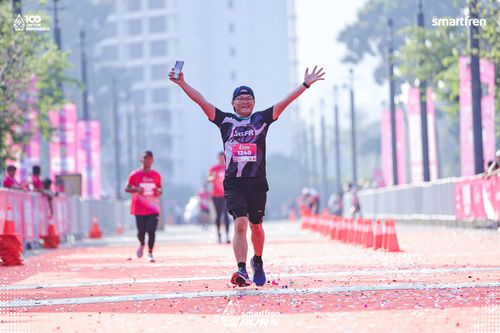 Race photo from Smartfren Run 2025 