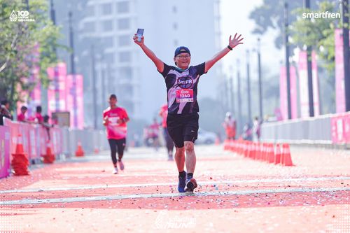 Race photo from Smartfren Run 2025 