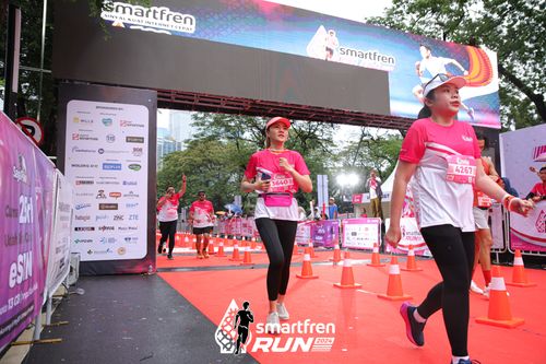 Race photo from Smartfren Run 2024