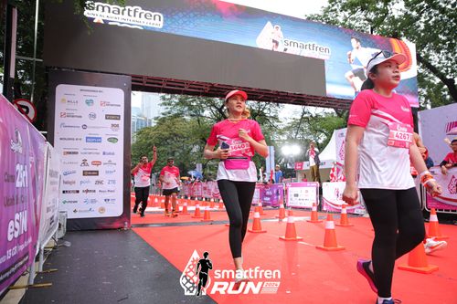 Race photo from Smartfren Run 2024