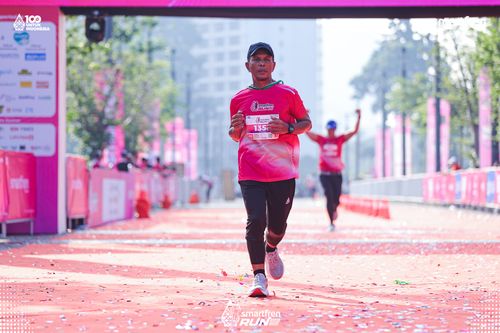 Race photo from Smartfren Run 2025 