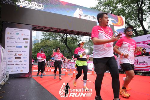 Race photo from Smartfren Run 2024