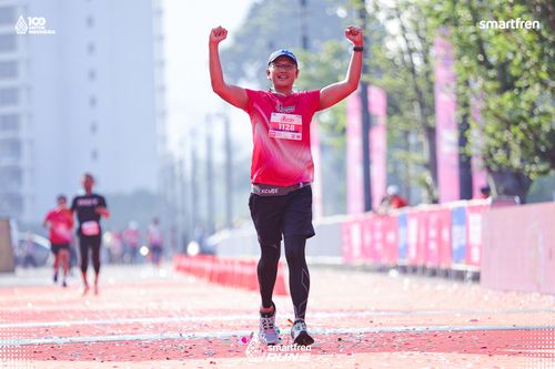 Race photo from Smartfren Run 2025 