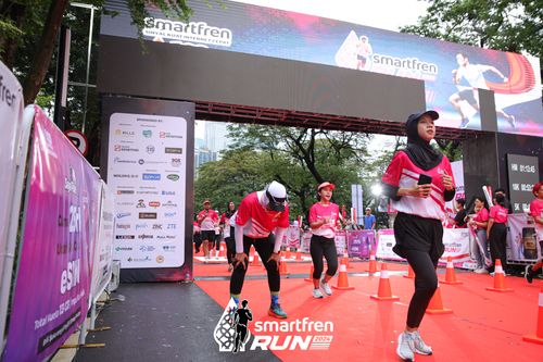 Race photo from Smartfren Run 2024