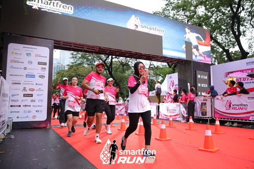 Race photo from Smartfren Run 2024