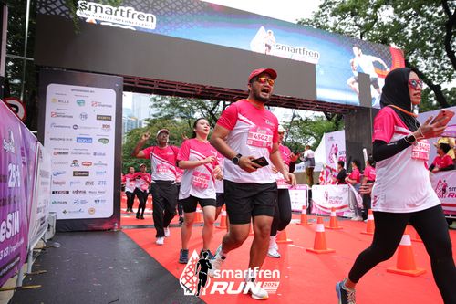 Race photo from Smartfren Run 2024