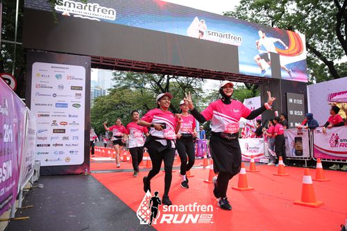 Race photo from Smartfren Run 2024