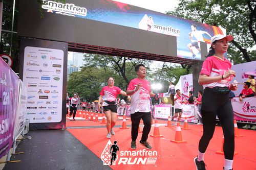 Race photo from Smartfren Run 2024