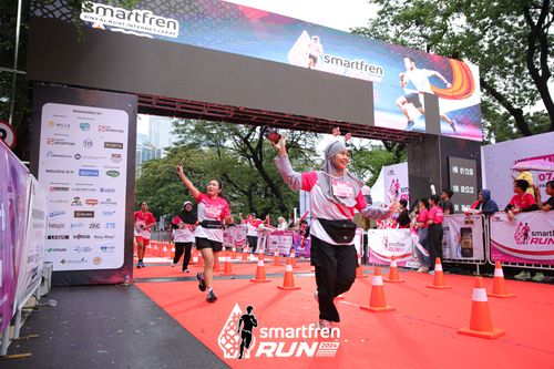 Race photo from Smartfren Run 2024