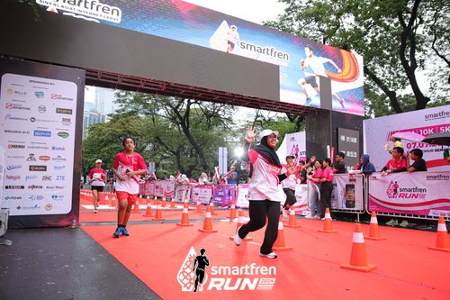 Race photo from Smartfren Run 2024