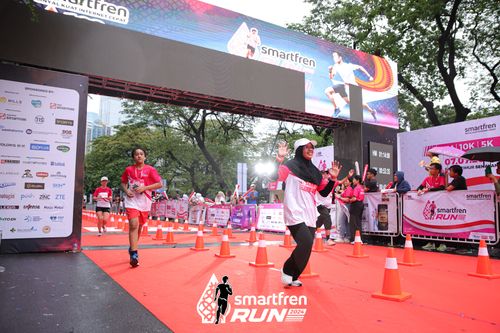 Race photo from Smartfren Run 2024
