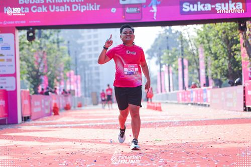 Race photo from Smartfren Run 2025 